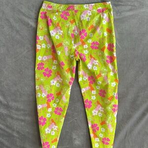 Lilly Pulitzer Pants Women sz8 Pink Green Beach Flip Flops  Preppy